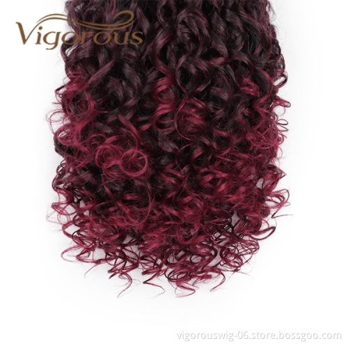Coloured Afro Kinky Curly Wrap Around Natural Wavy For Black Women Cosplay Drawstring Hair Ponytail Extensions